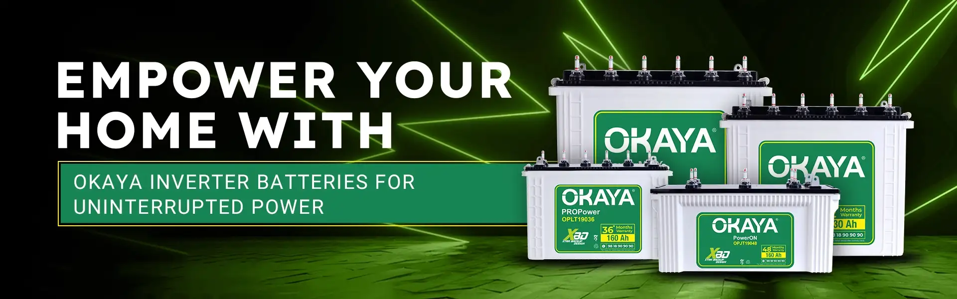 Okaya Inverter batteries