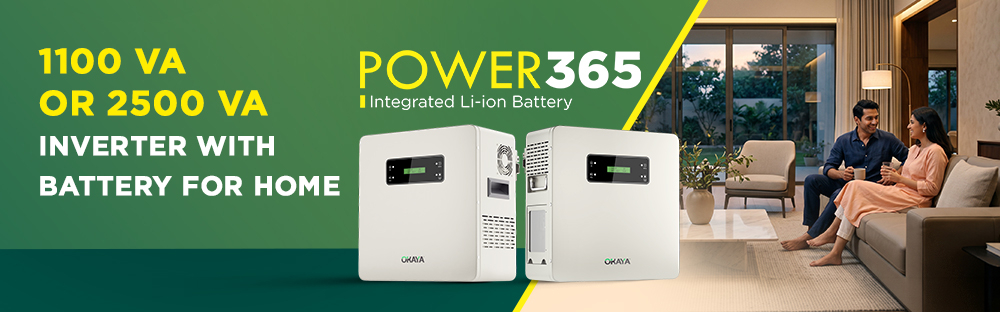 1100 VA or 2500 VA Inverter With Battery for Home