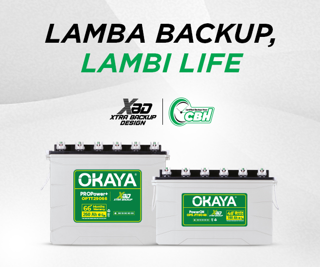 Okaya Solar Battery: Technical features