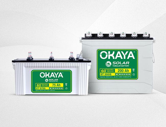 Okaya Solar Battery: ST150S 150 AH