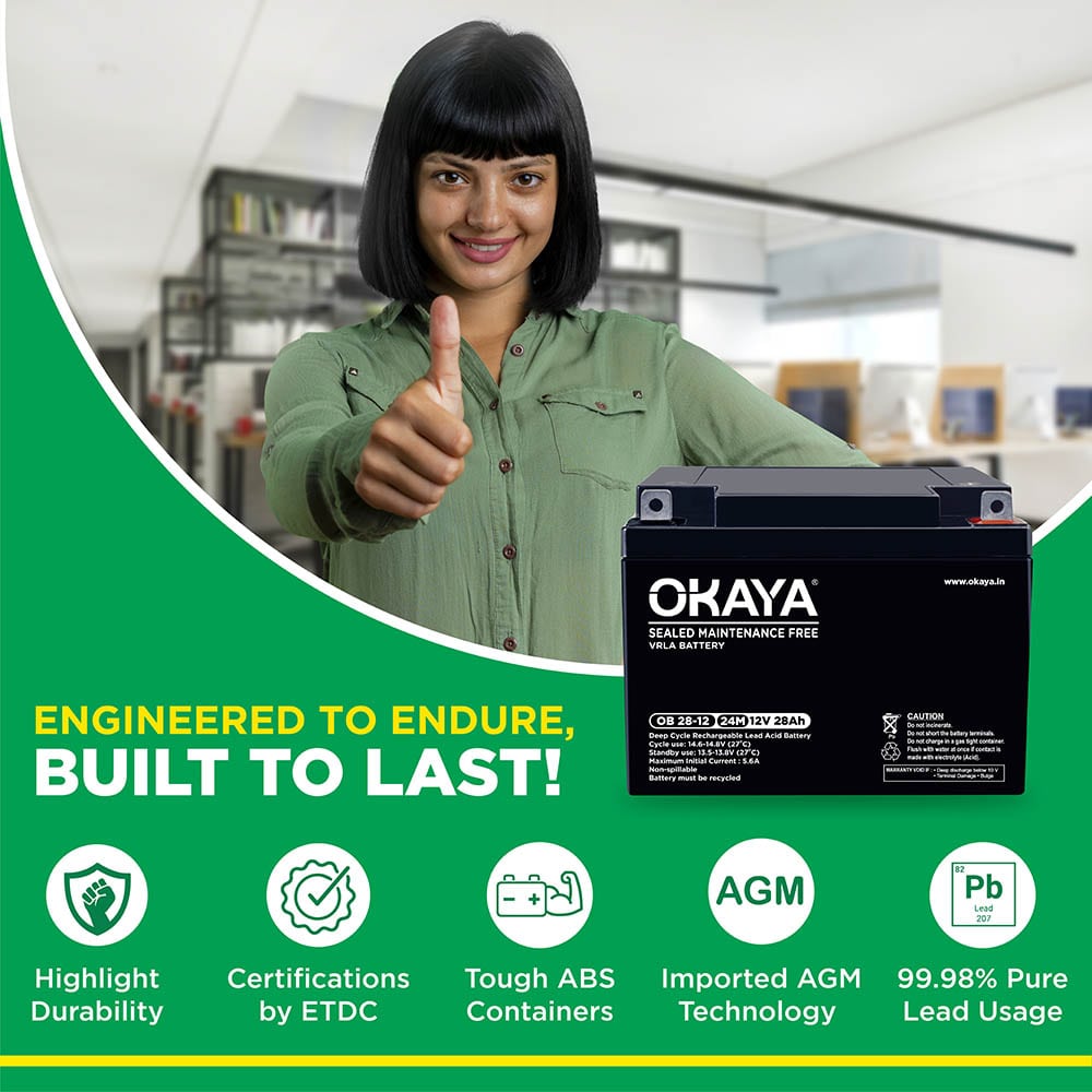 Okaya SMF VRLA OB 28-12V