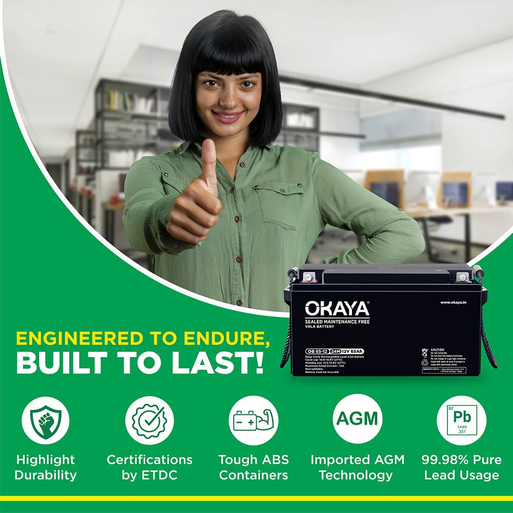 Okaya SMF VRLA OB 65-12V