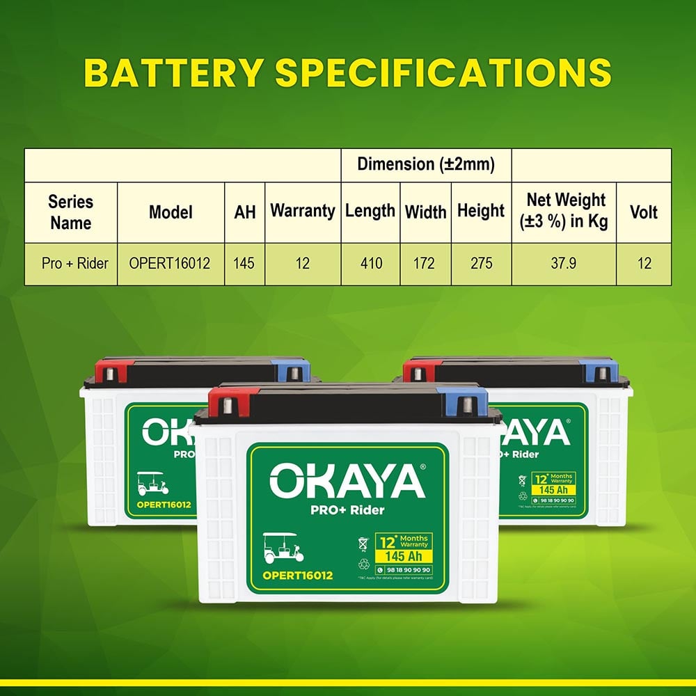 Okaya PRO+ RIDER OPERT16012