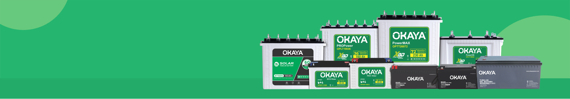 Okaya Power: Product Listing