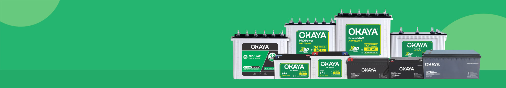 Okaya Power: Product Listing